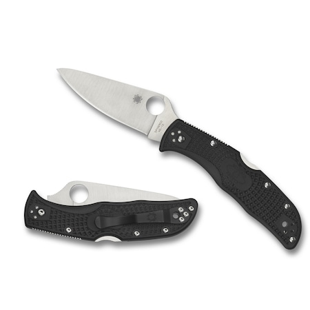 Spyderco 2024 Spyderco Endela Lightweight Black Plain SPY-C243PBK